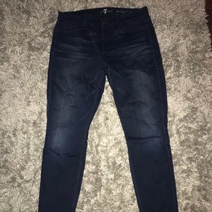 7 Mankind Blue skinny Jeans size 32